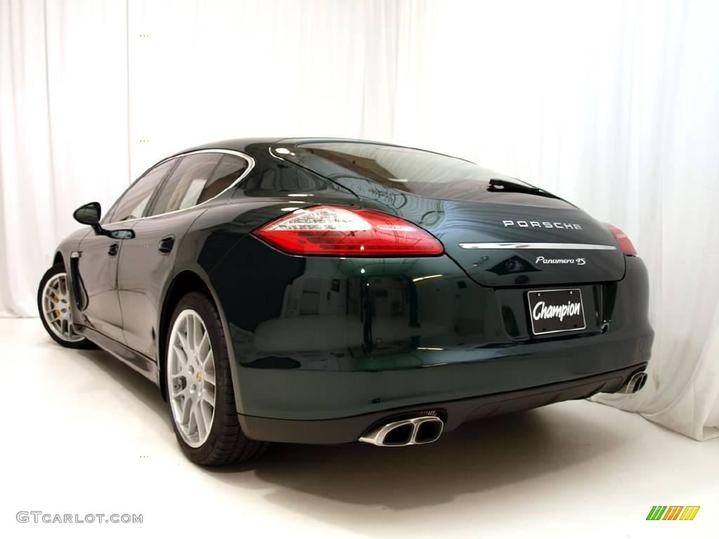 2010 Panamera 4S - Jet Green Metallic / Luxor Beige photo #4