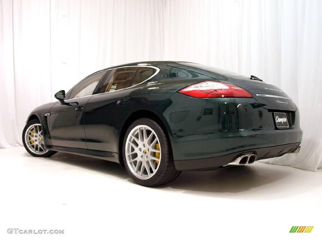 2010 Panamera 4S - Jet Green Metallic / Luxor Beige photo #5