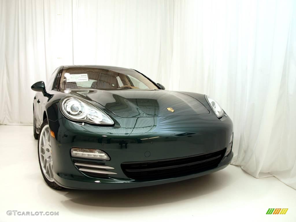 2010 Panamera 4S - Jet Green Metallic / Luxor Beige photo #8