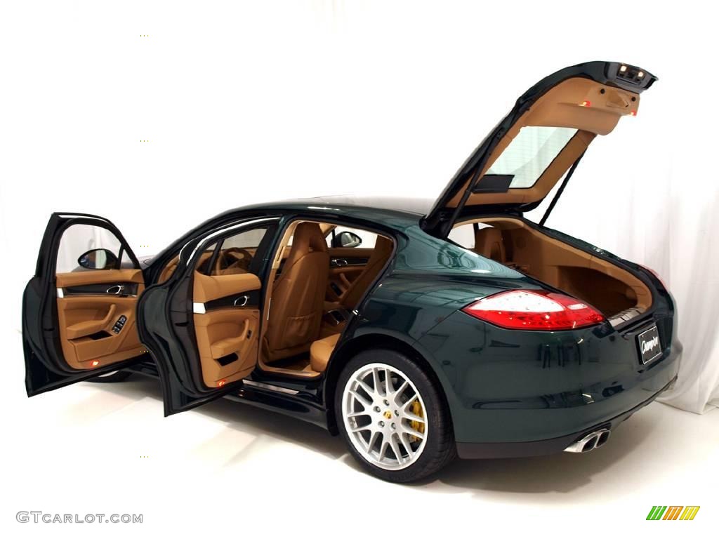 2010 Panamera 4S - Jet Green Metallic / Luxor Beige photo #18