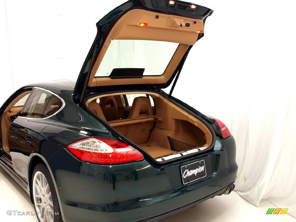 2010 Panamera 4S - Jet Green Metallic / Luxor Beige photo #19