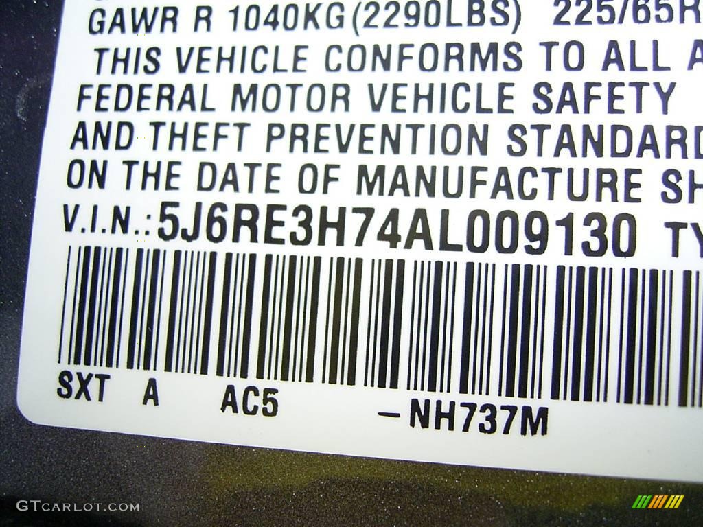 2010 CR-V EX-L - Urban Titanium Metallic / Black photo #10