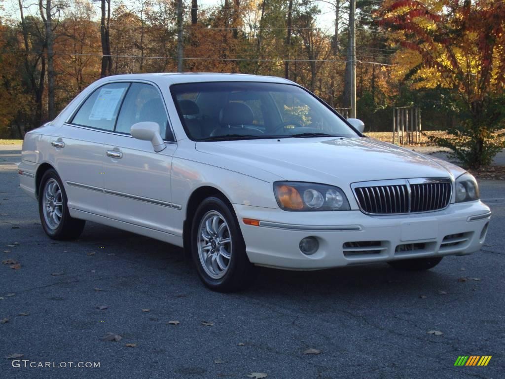 2002 XG350 L Sedan - Ivory White Pearl / Beige photo #1