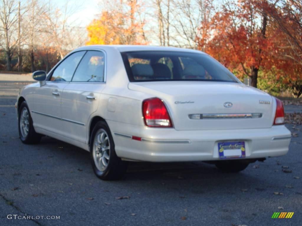 2002 XG350 L Sedan - Ivory White Pearl / Beige photo #3