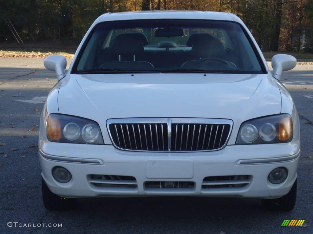 2002 XG350 L Sedan - Ivory White Pearl / Beige photo #5