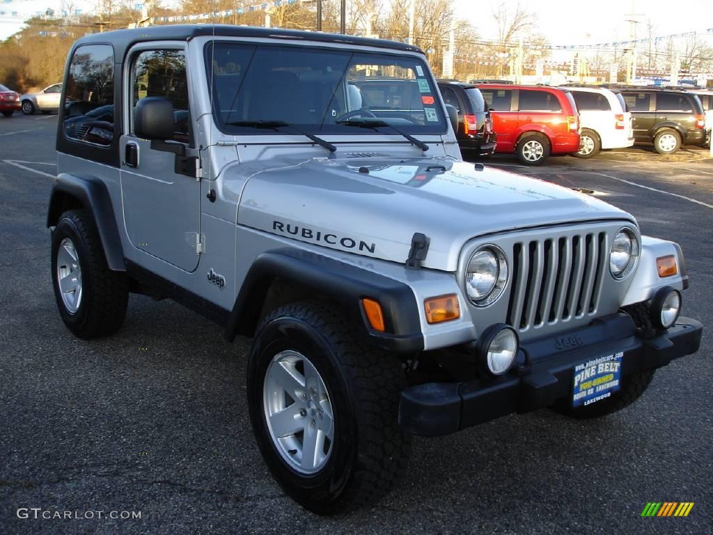 2006 Wrangler Rubicon 4x4 - Bright Silver Metallic / Dark Slate Gray photo #2