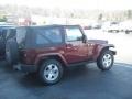 2009 Red Rock Crystal Pearl Coat Jeep Wrangler Sahara 4x4  photo #1