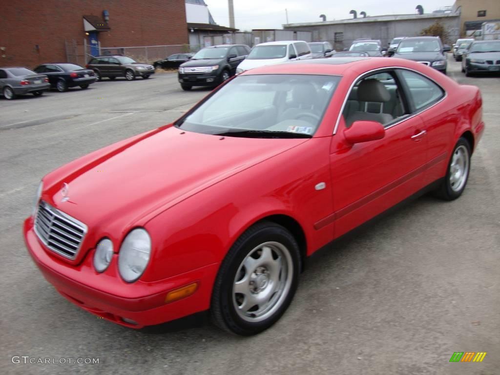 1999 CLK 320 Coupe - Magma Red / Ash photo #1