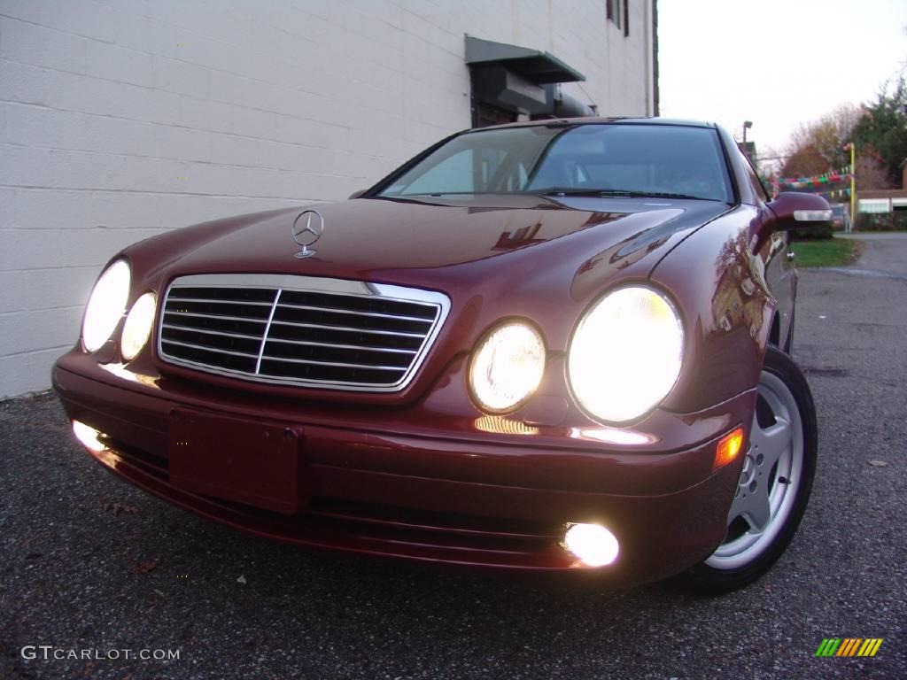 2001 CLK 430 Coupe - Bordeaux Red Metallic / Oyster photo #1