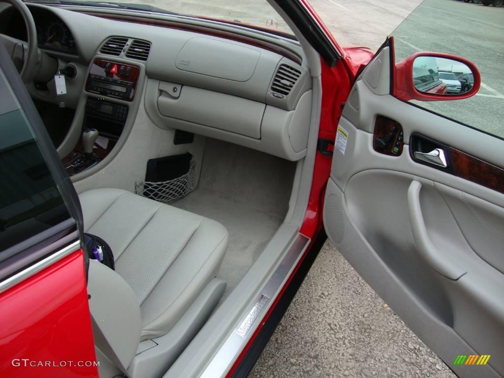 1999 CLK 320 Coupe - Magma Red / Ash photo #18