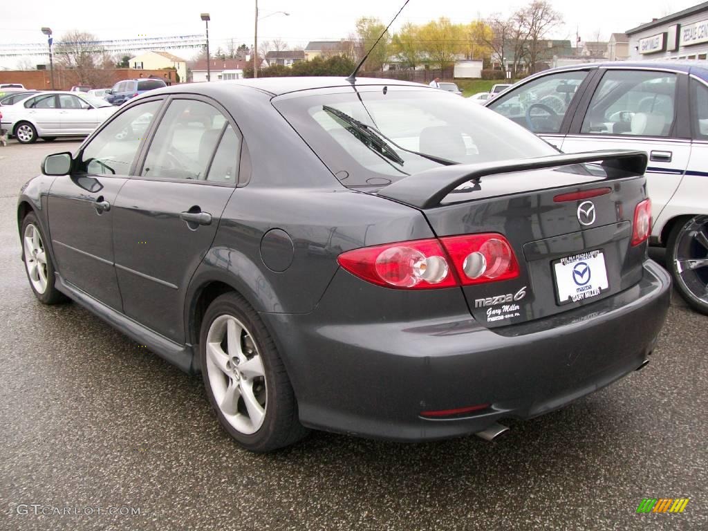 2005 MAZDA6 i Sport Hatchback - Steel Gray Metallic / Gray photo #3