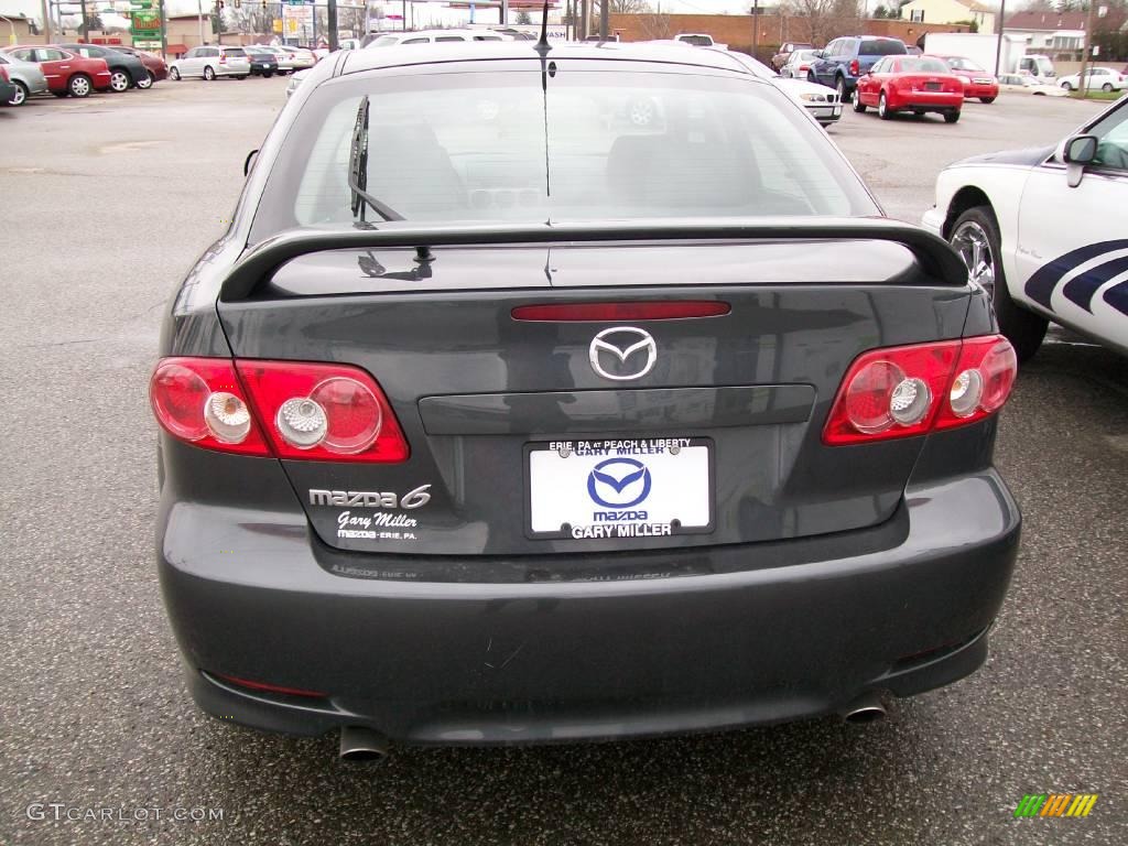 2005 MAZDA6 i Sport Hatchback - Steel Gray Metallic / Gray photo #4