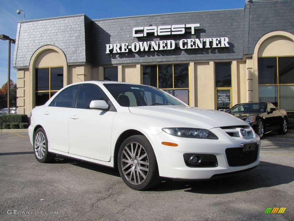 2006 MAZDA6 MAZDASPEED6 Grand Touring - Whitewater Pearl Mica / Black photo #1
