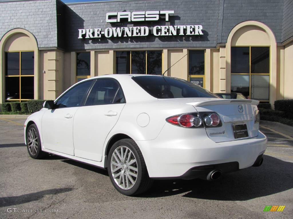 2006 MAZDA6 MAZDASPEED6 Grand Touring - Whitewater Pearl Mica / Black photo #5