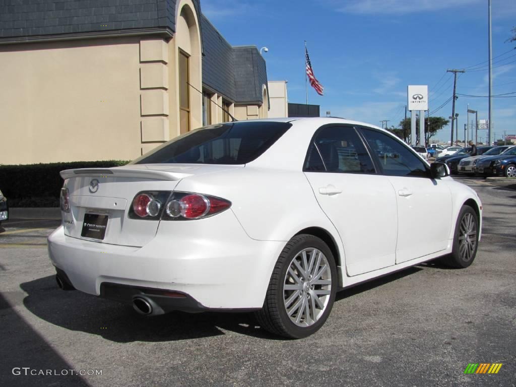 2006 MAZDA6 MAZDASPEED6 Grand Touring - Whitewater Pearl Mica / Black photo #6