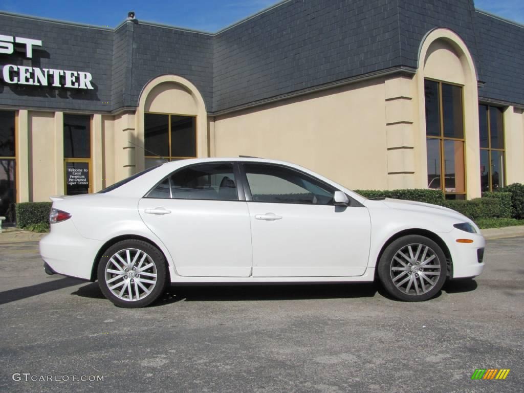 2006 MAZDA6 MAZDASPEED6 Grand Touring - Whitewater Pearl Mica / Black photo #7