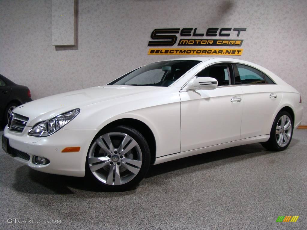 2009 CLS 550 - Diamond White Metallic / Black photo #1