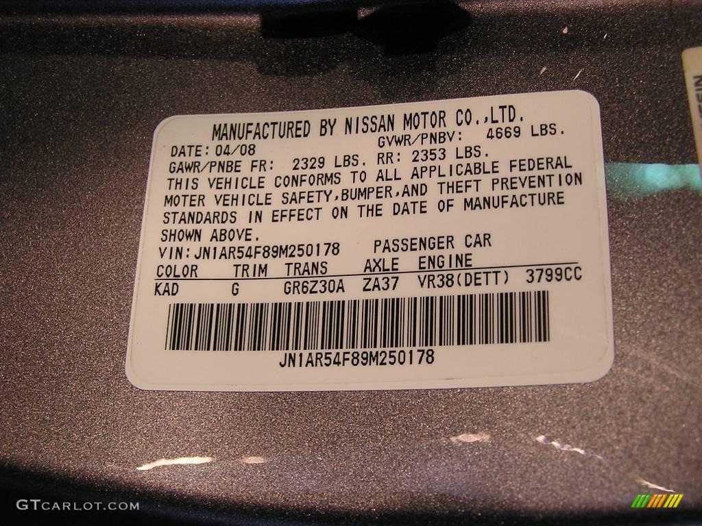 2009 GT-R Premium - Gun Metallic / Black photo #20