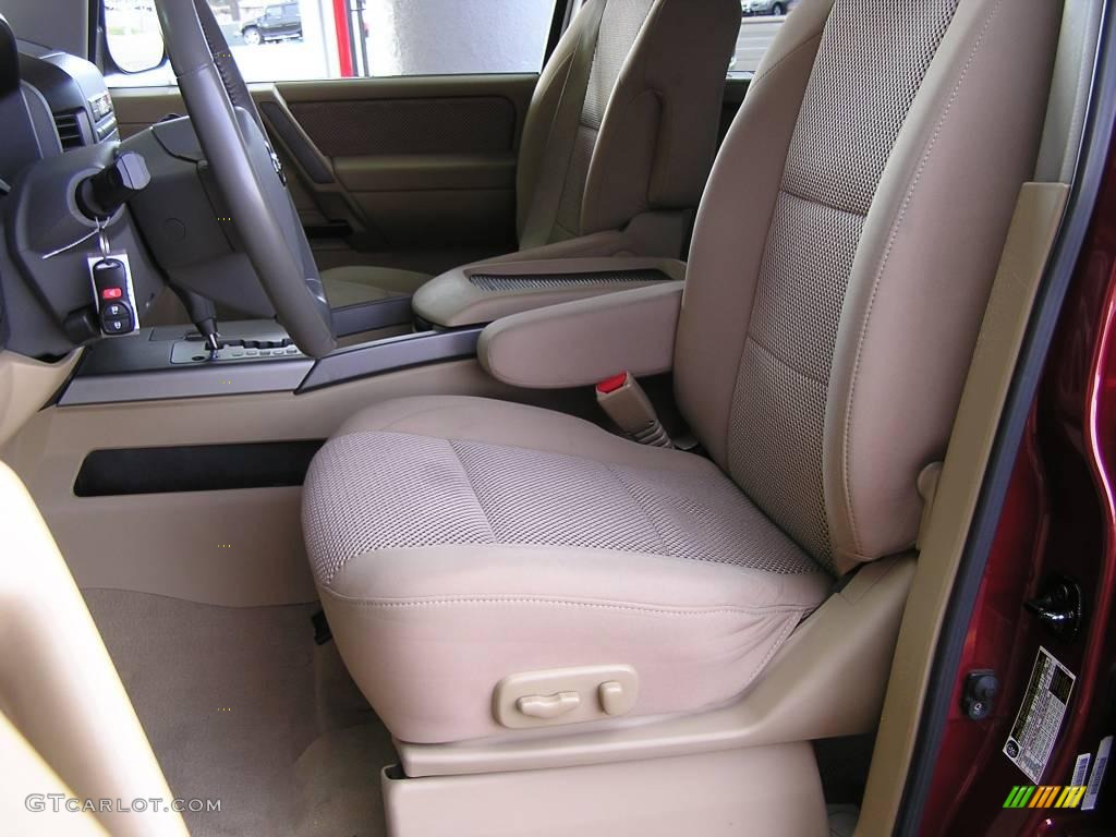 2007 Armada SE 4x4 - Red Brawn / Sand photo #7