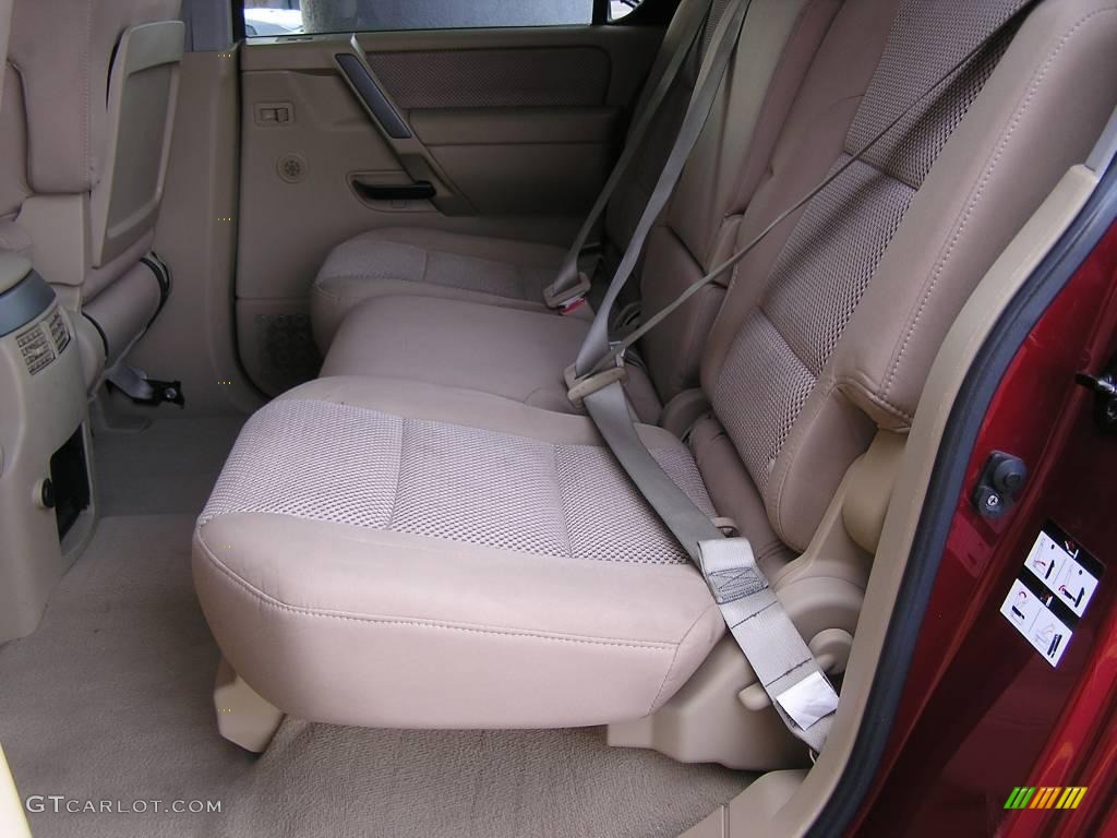 2007 Armada SE 4x4 - Red Brawn / Sand photo #8