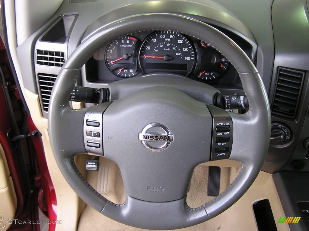 2007 Armada SE 4x4 - Red Brawn / Sand photo #10