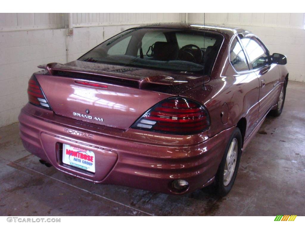 2000 Grand Am SE Coupe - Redfire Metallic / Dark Taupe photo #2