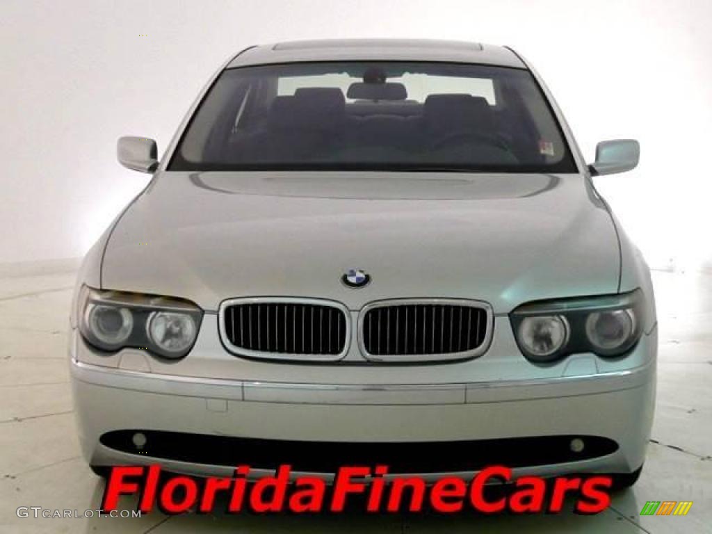 2003 7 Series 745Li Sedan - Titanium Silver Metallic / Basalt Grey/Flannel Grey photo #5