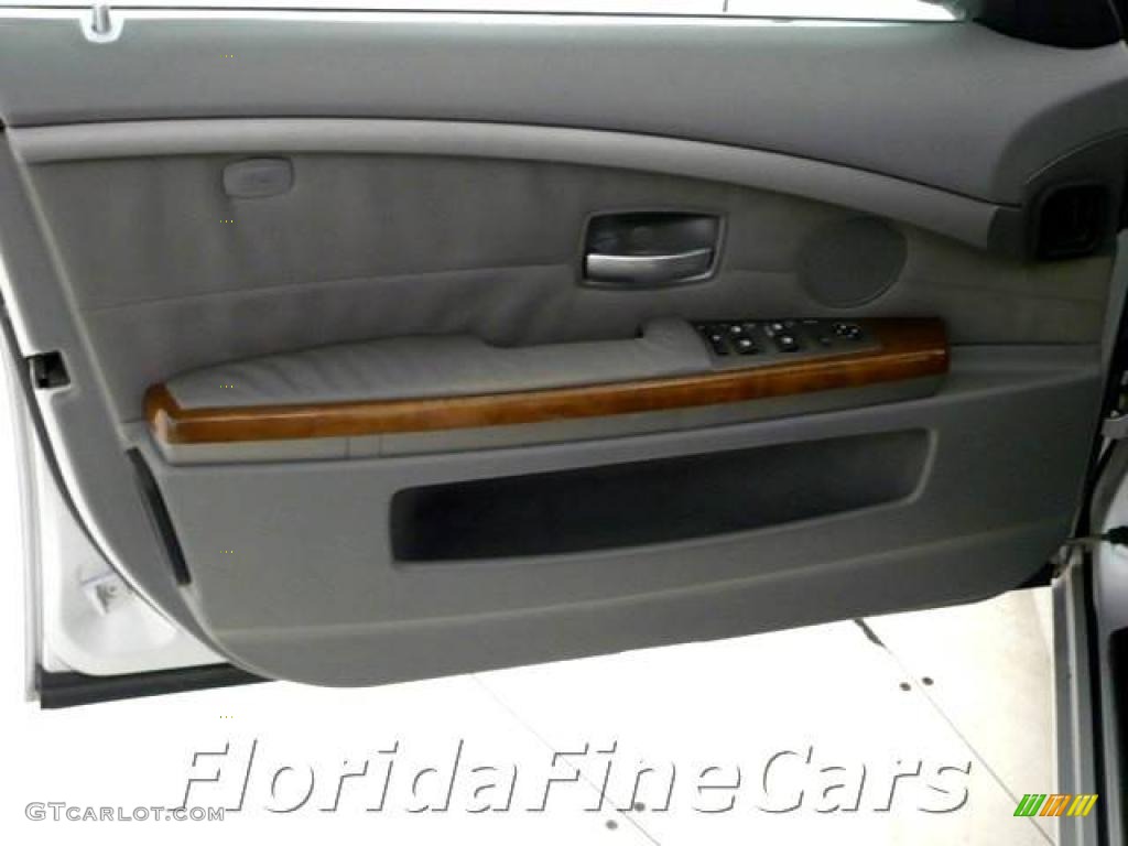 2003 7 Series 745Li Sedan - Titanium Silver Metallic / Basalt Grey/Flannel Grey photo #11