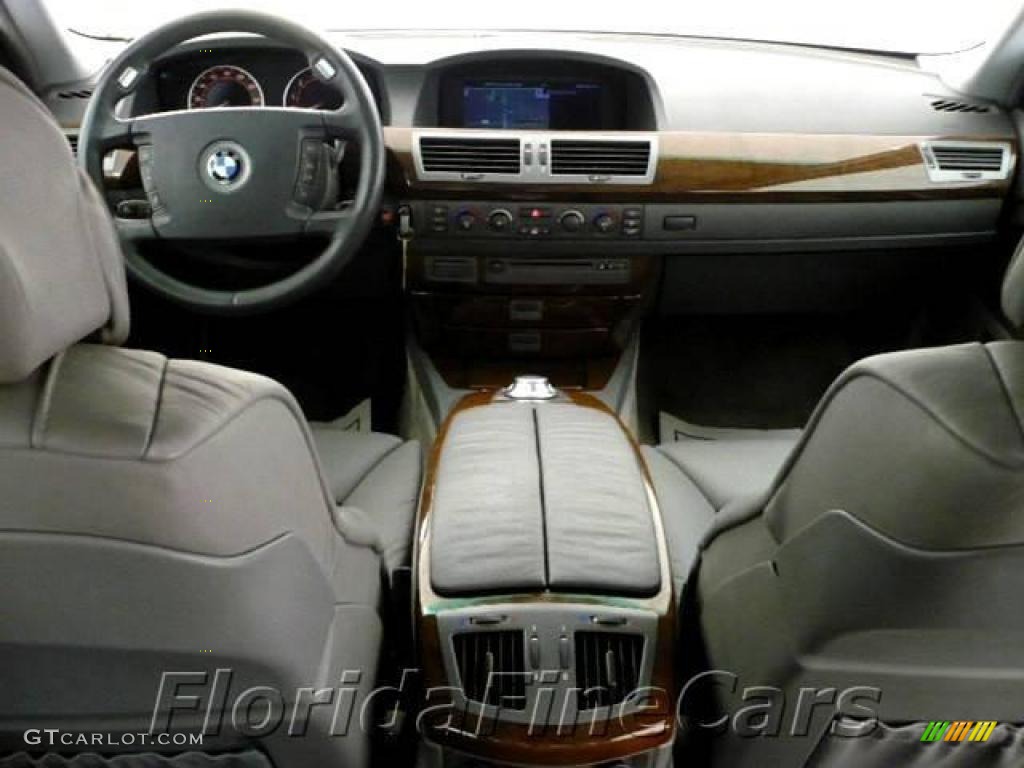 2003 7 Series 745Li Sedan - Titanium Silver Metallic / Basalt Grey/Flannel Grey photo #15