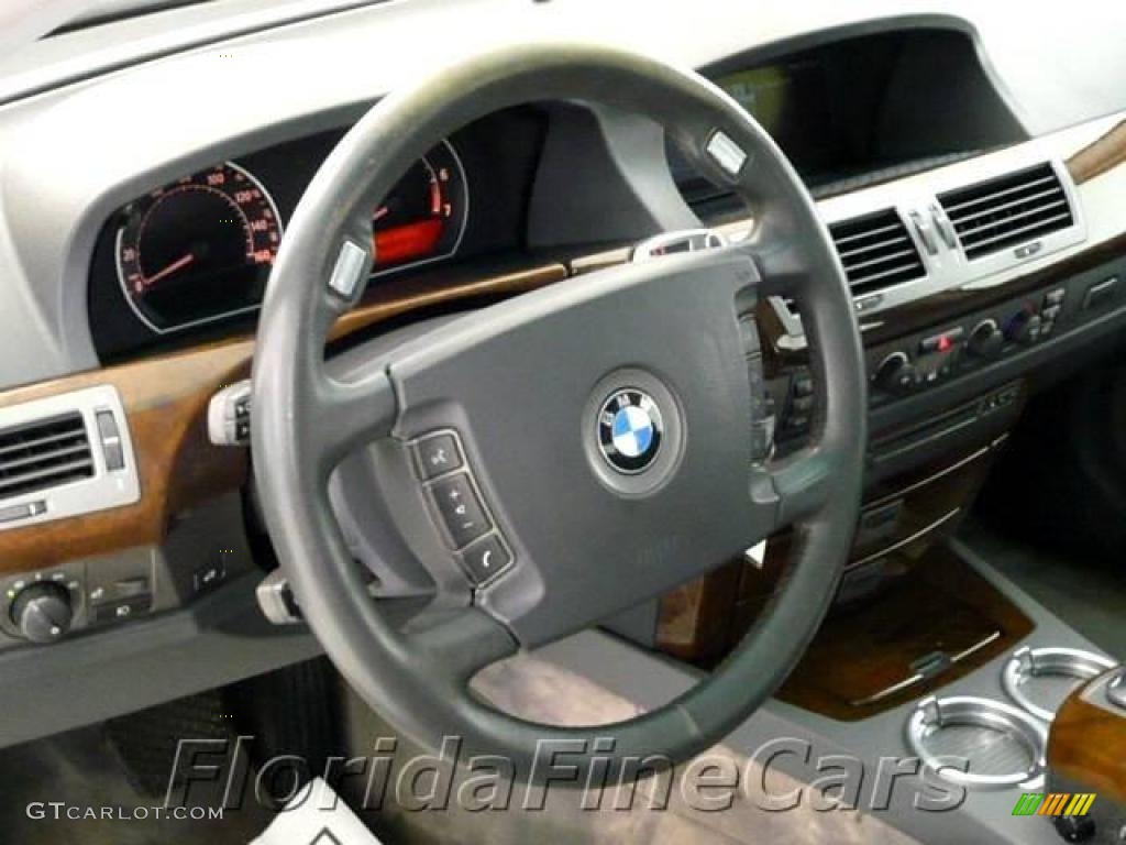 2003 7 Series 745Li Sedan - Titanium Silver Metallic / Basalt Grey/Flannel Grey photo #18