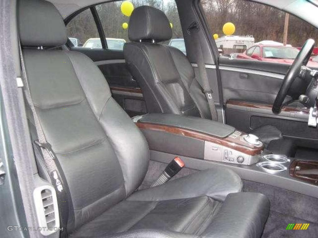 2003 7 Series 745Li Sedan - Slate Green Metallic / Black/Black photo #14