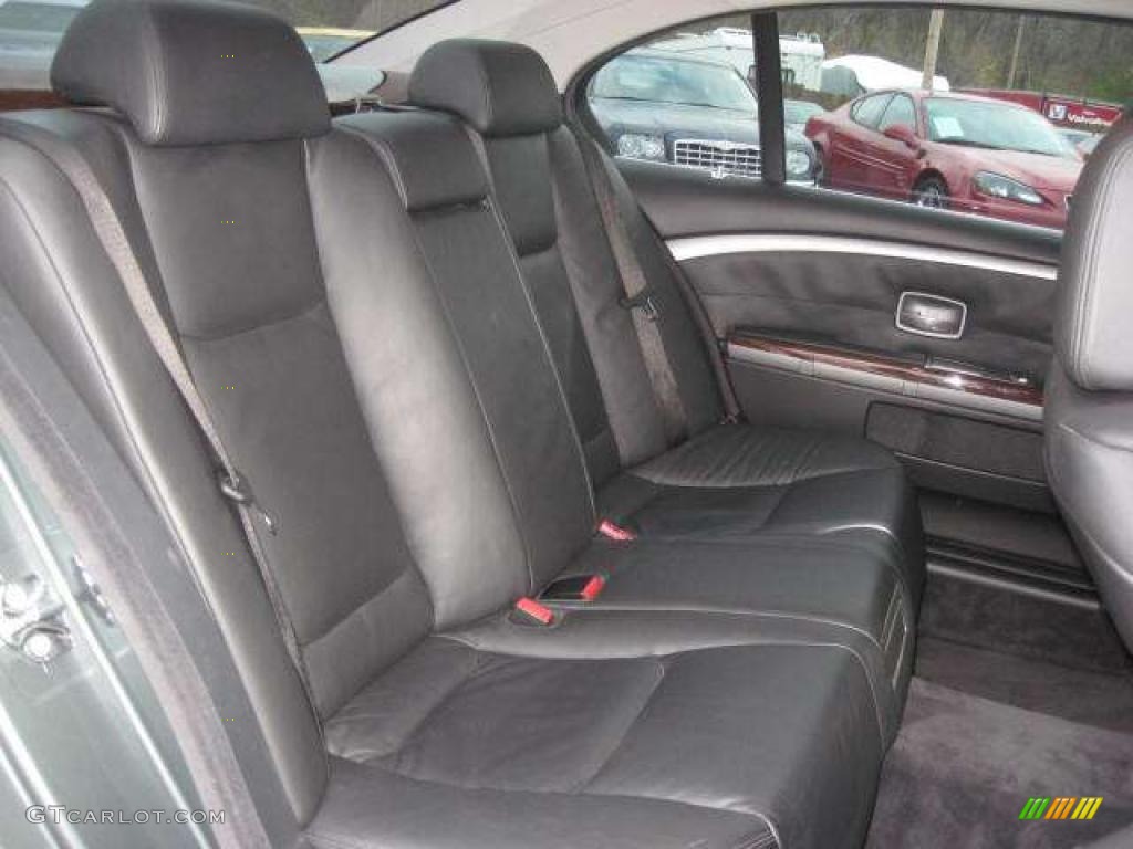 2003 7 Series 745Li Sedan - Slate Green Metallic / Black/Black photo #16