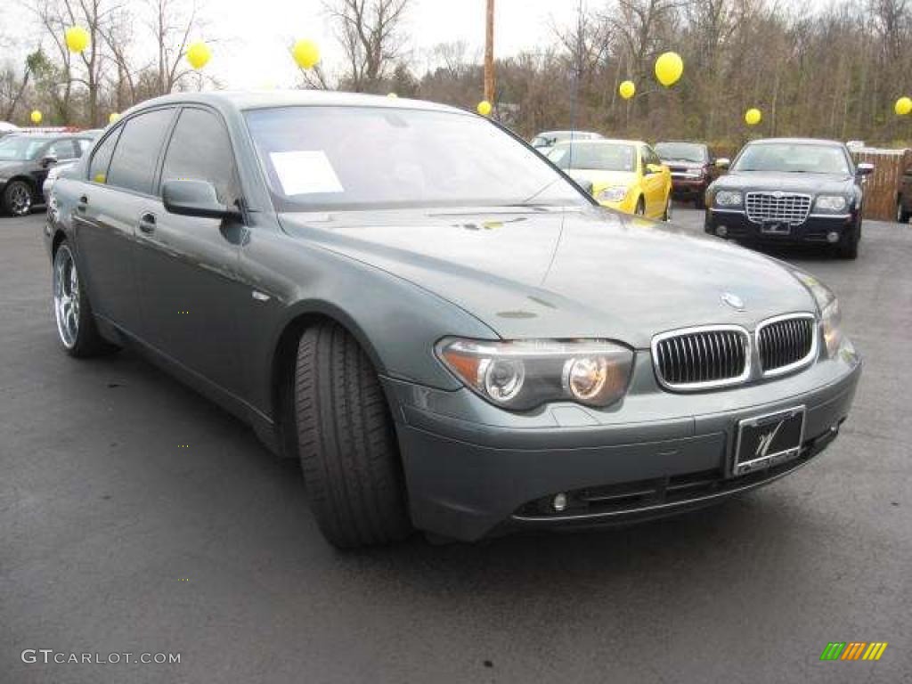 2003 7 Series 745Li Sedan - Slate Green Metallic / Black/Black photo #18