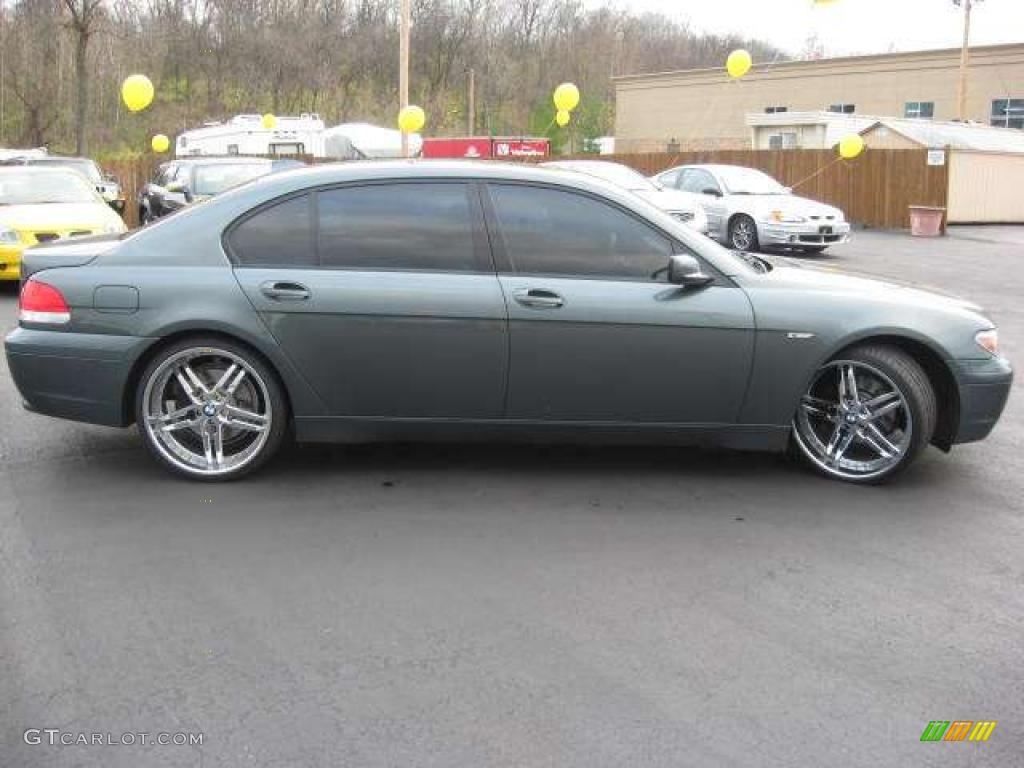 2003 7 Series 745Li Sedan - Slate Green Metallic / Black/Black photo #19