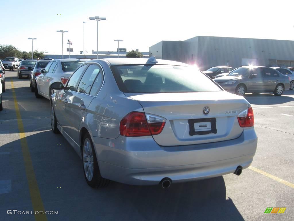 2007 3 Series 335i Sedan - Titanium Silver Metallic / Black photo #2