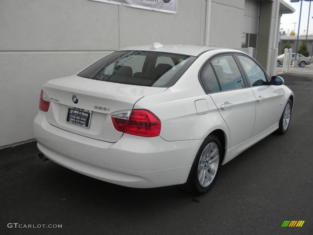 2007 3 Series 328i Sedan - Alpine White / Black photo #22