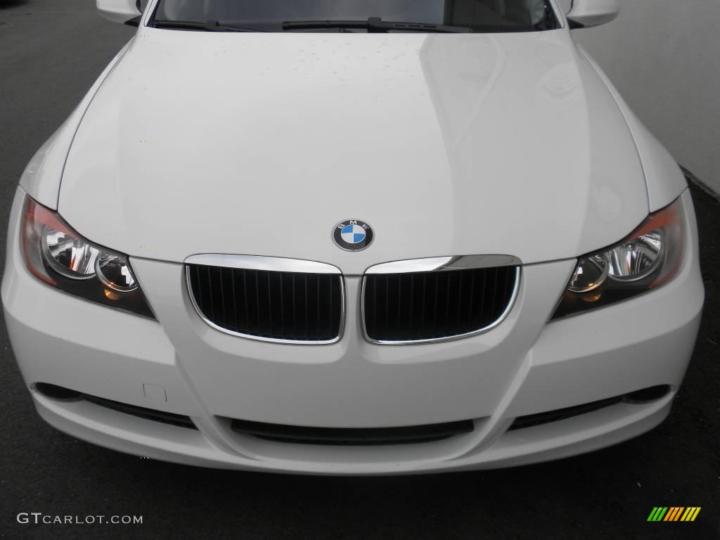 2007 3 Series 328i Sedan - Alpine White / Black photo #24