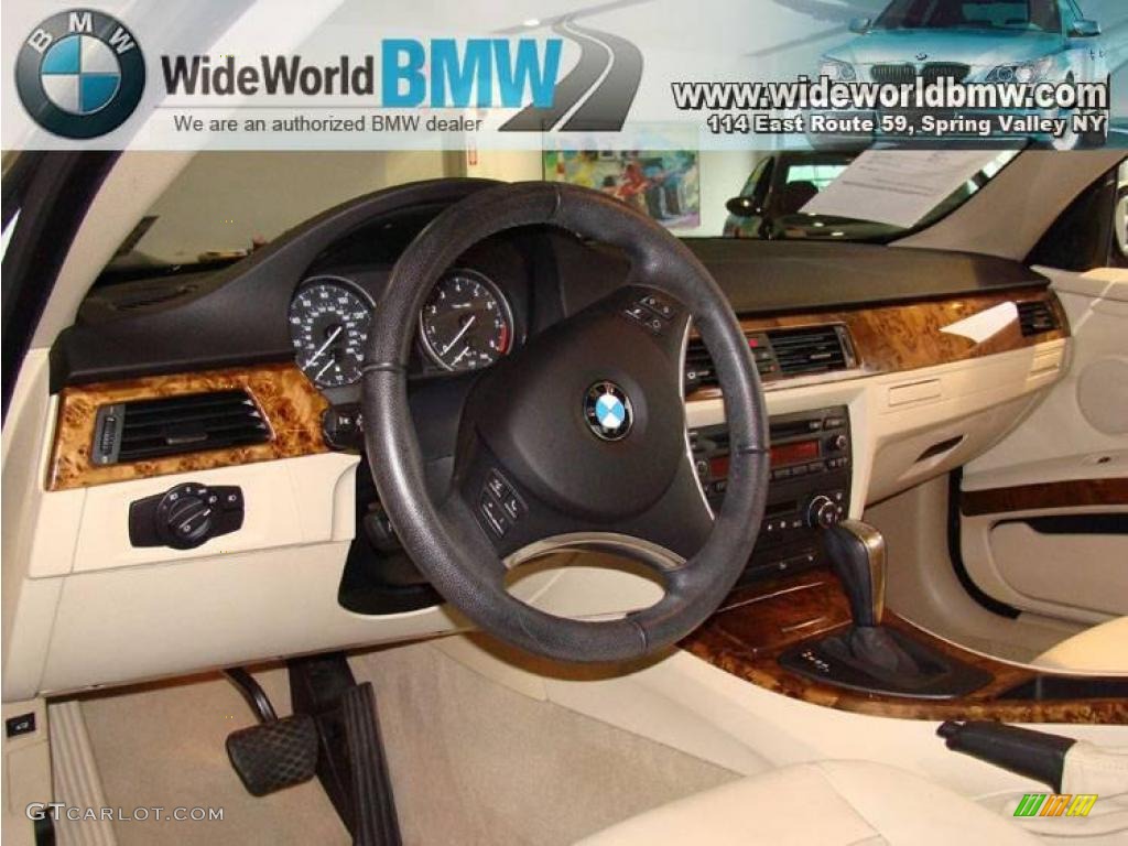 2007 3 Series 328xi Coupe - Alpine White / Cream Beige photo #5