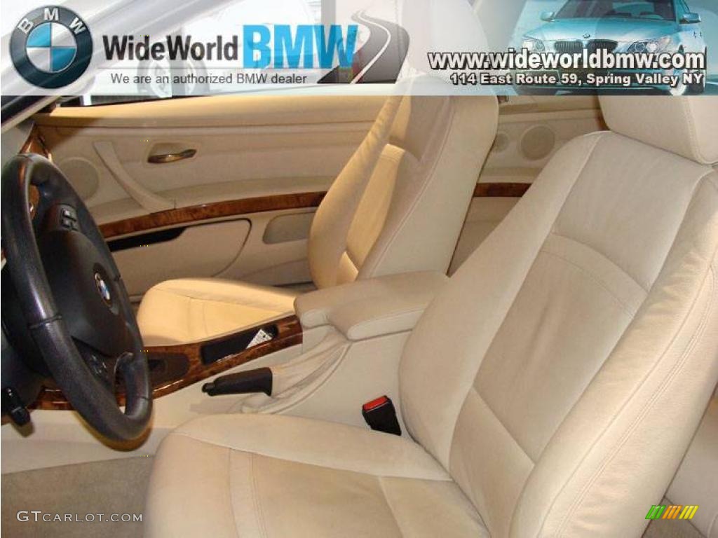 2007 3 Series 328xi Coupe - Alpine White / Cream Beige photo #7