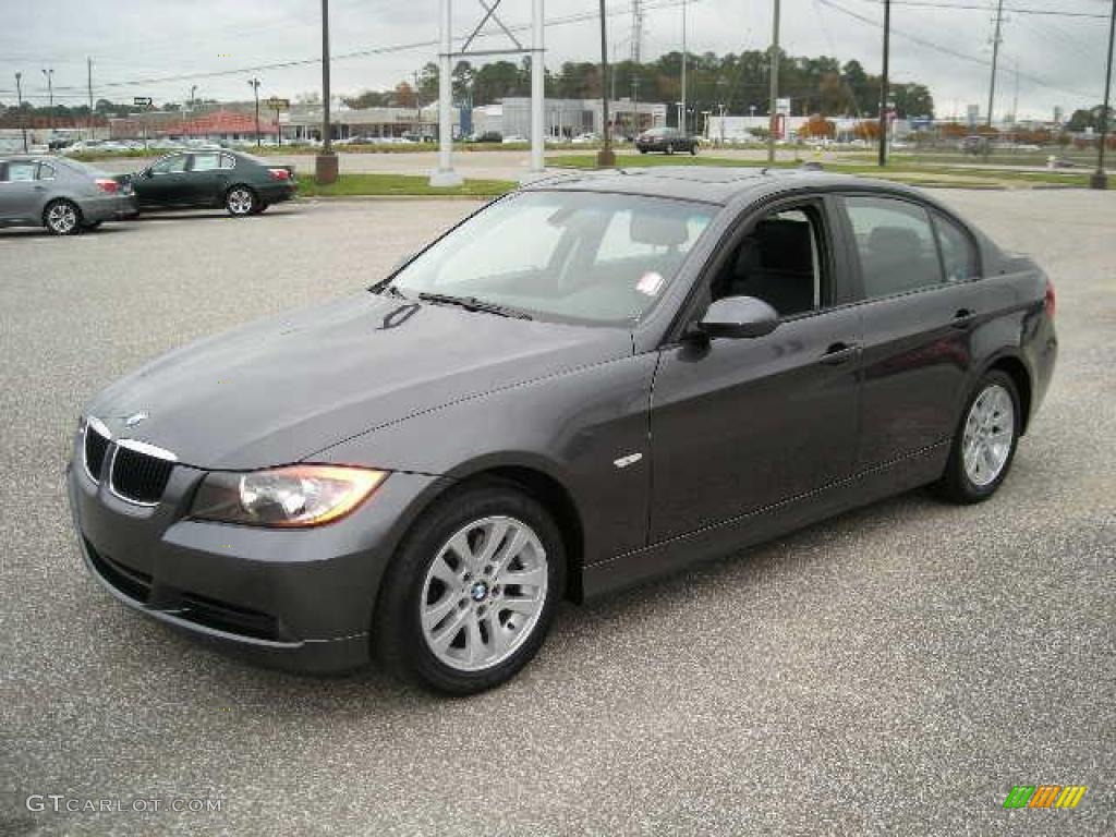 2007 3 Series 328i Sedan - Sparkling Graphite Metallic / Black photo #4