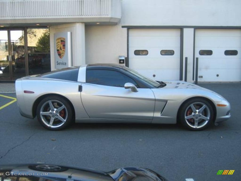 2005 Corvette Coupe - Machine Silver / Ebony photo #8