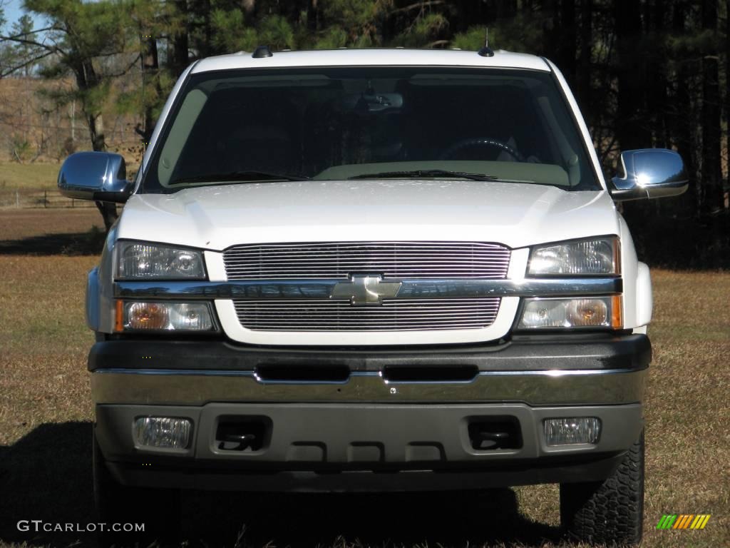 2005 Silverado 1500 Z71 Crew Cab 4x4 - Summit White / Tan photo #3