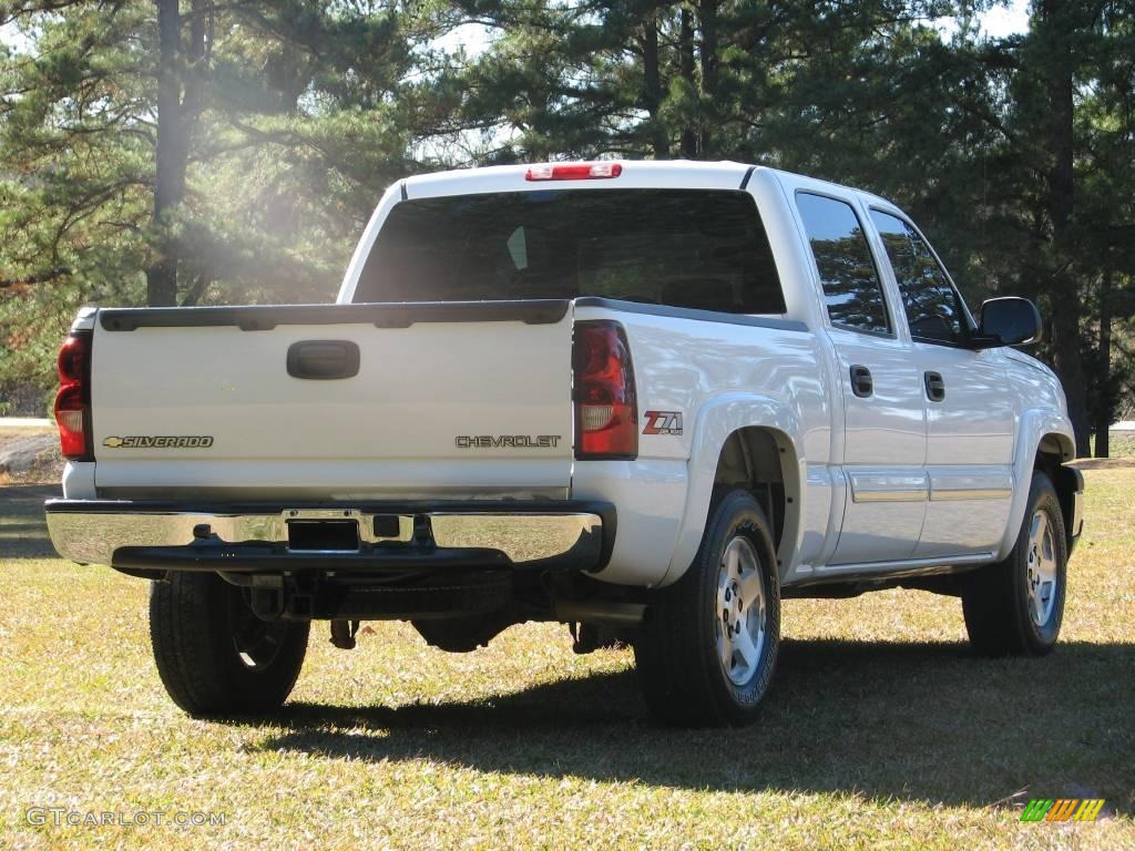 2005 Silverado 1500 Z71 Crew Cab 4x4 - Summit White / Dark Charcoal photo #8