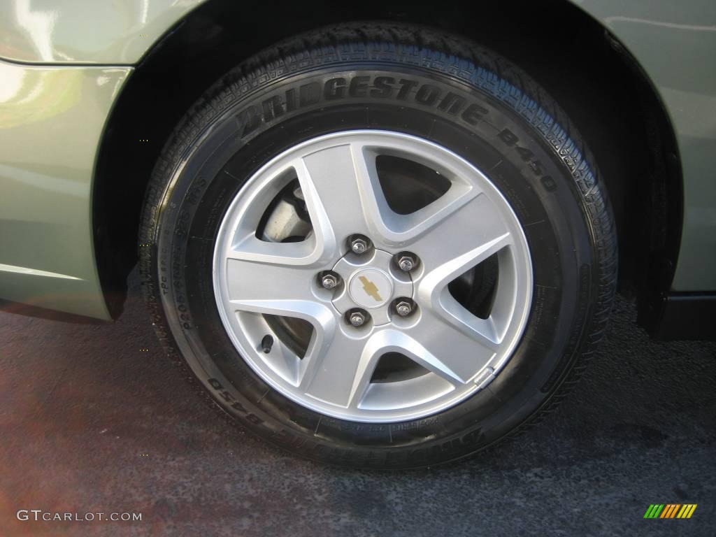 2005 Malibu LS V6 Sedan - Silver Green Metallic / Neutral Beige photo #3