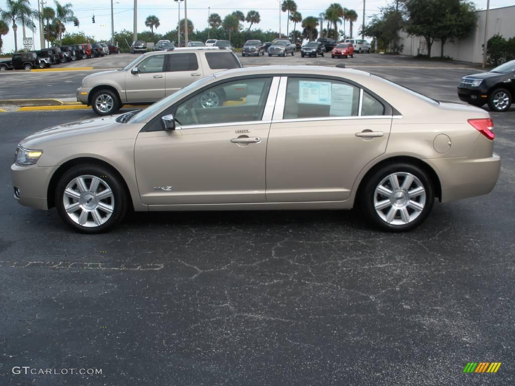 2008 MKZ Sedan - Dune Pearl Metallic / Light Stone photo #3