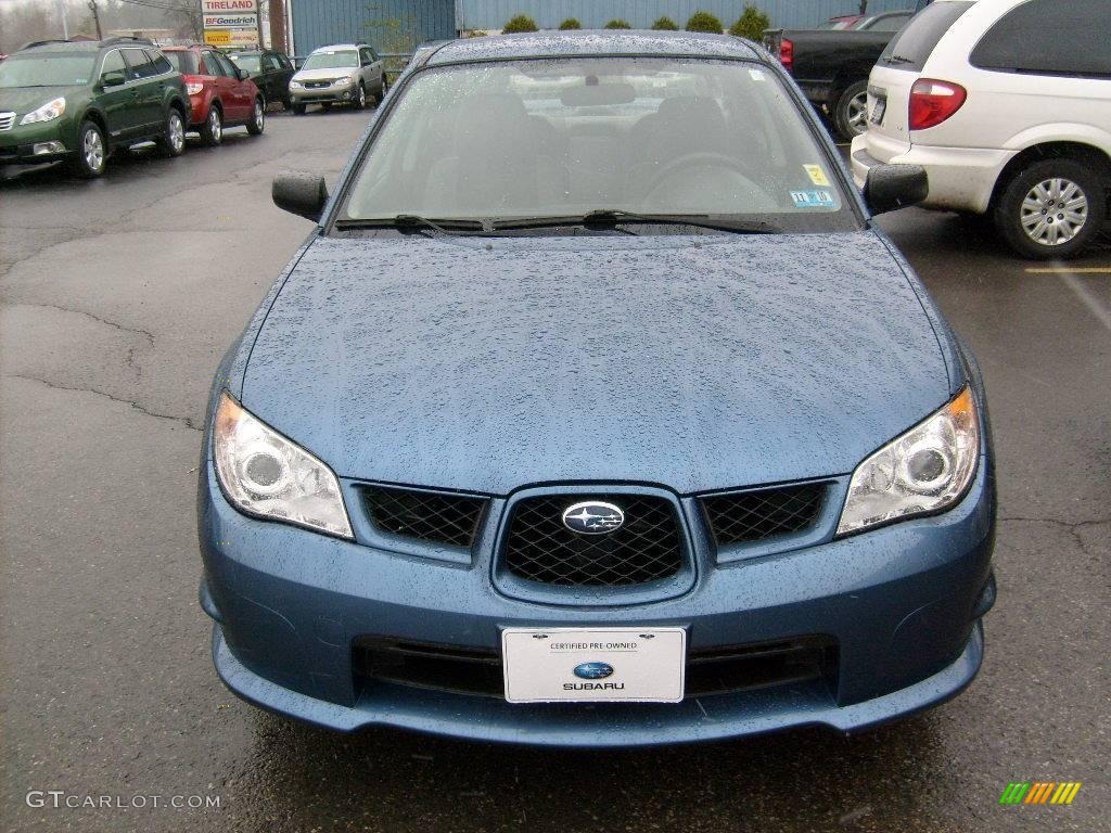 2007 Impreza 2.5i Sedan - Newport Blue Pearl / Anthracite Black photo #2