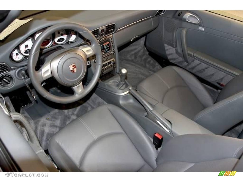 2007 911 Carrera S Cabriolet - Arctic Silver Metallic / Black photo #4