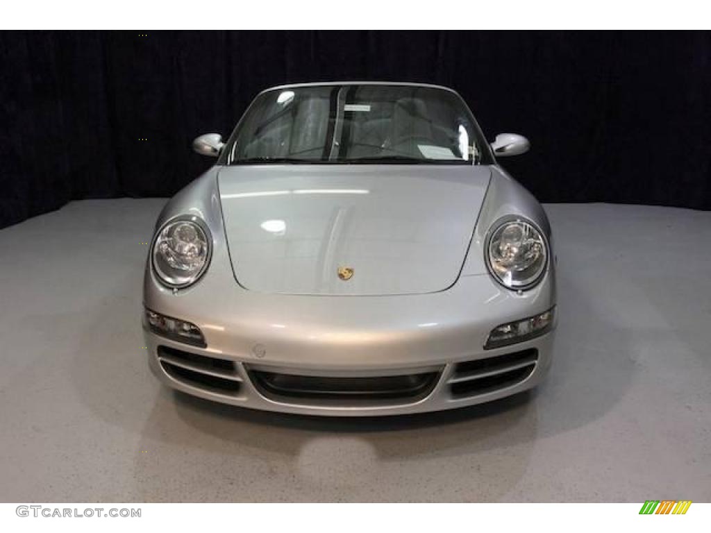 2007 911 Carrera S Cabriolet - Arctic Silver Metallic / Black photo #10