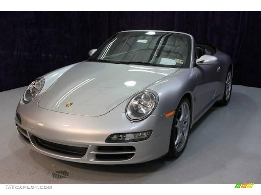 2007 911 Carrera S Cabriolet - Arctic Silver Metallic / Black photo #22