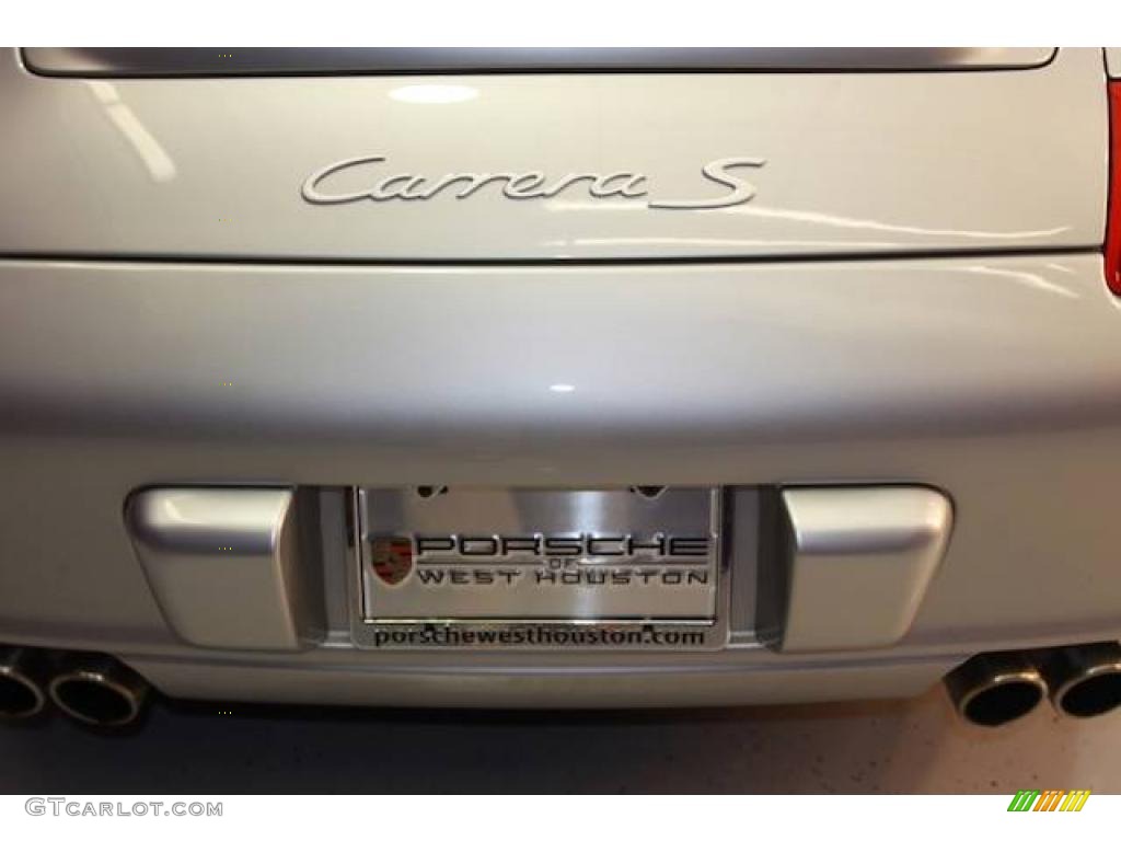 2007 911 Carrera S Cabriolet - Arctic Silver Metallic / Black photo #26